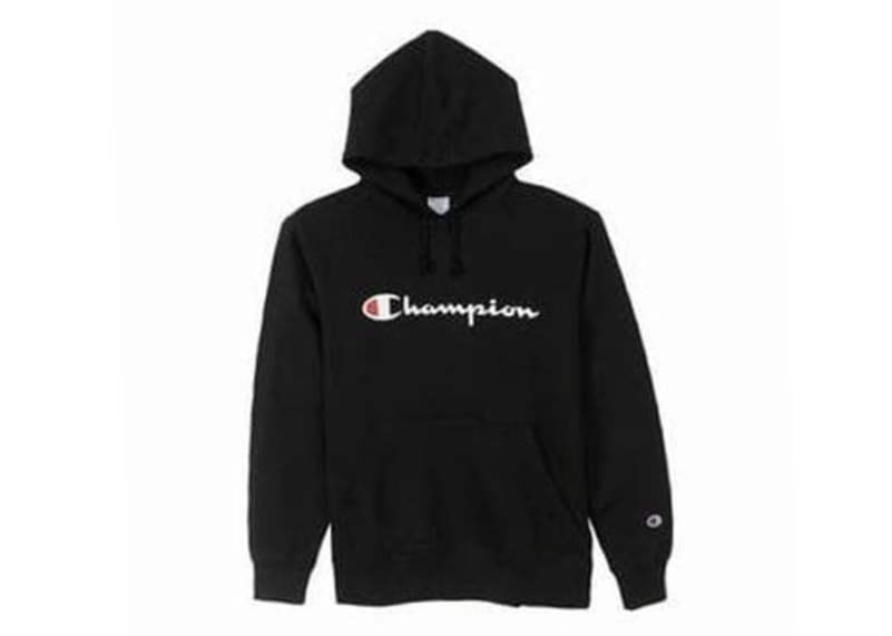 Champion Pull Over Hoodie Black
