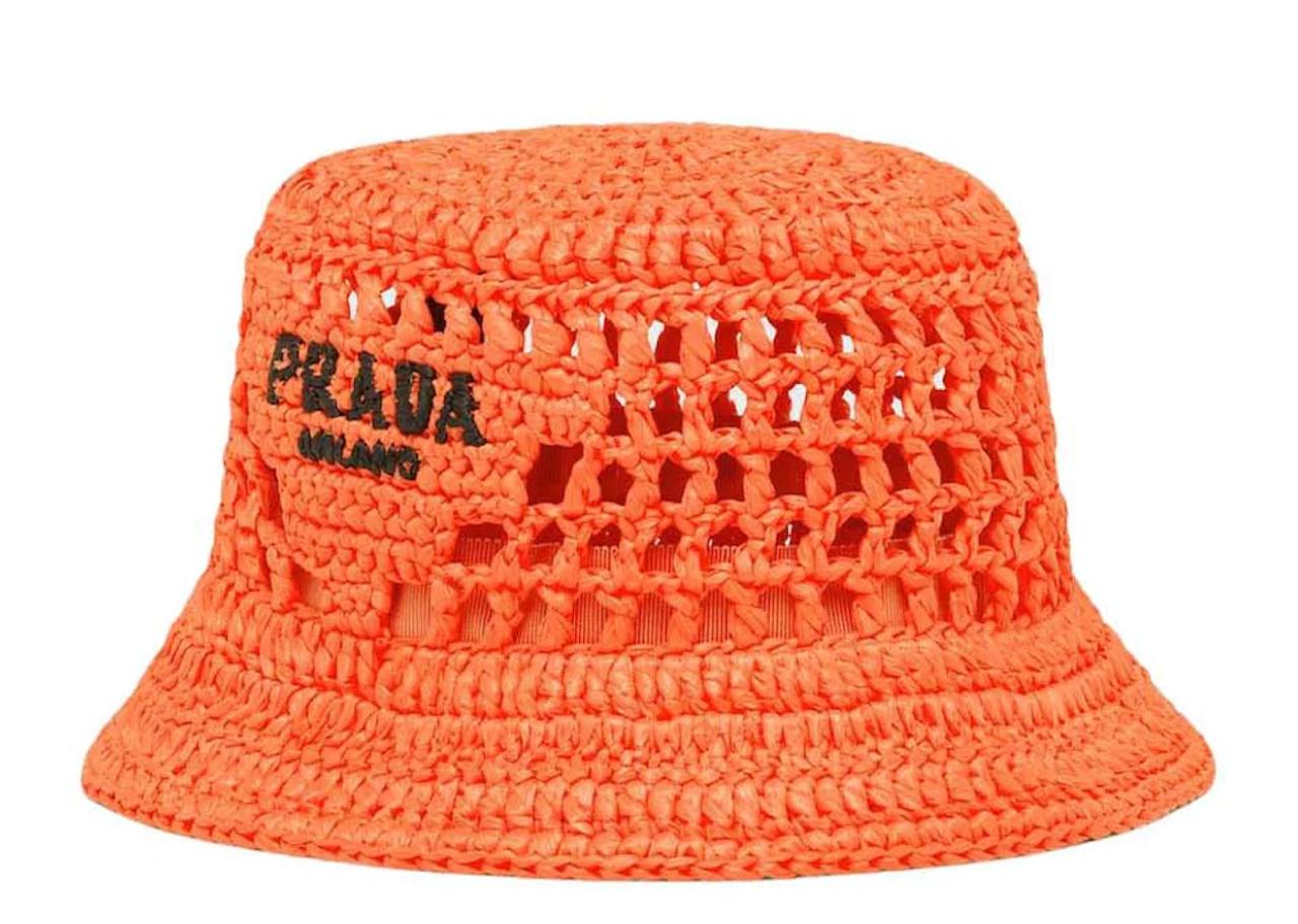 Prada Raffia Bucket Hat