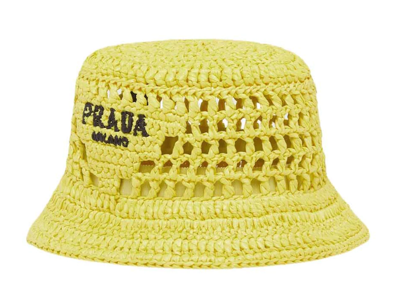 Prada Raffia Bucket Hat