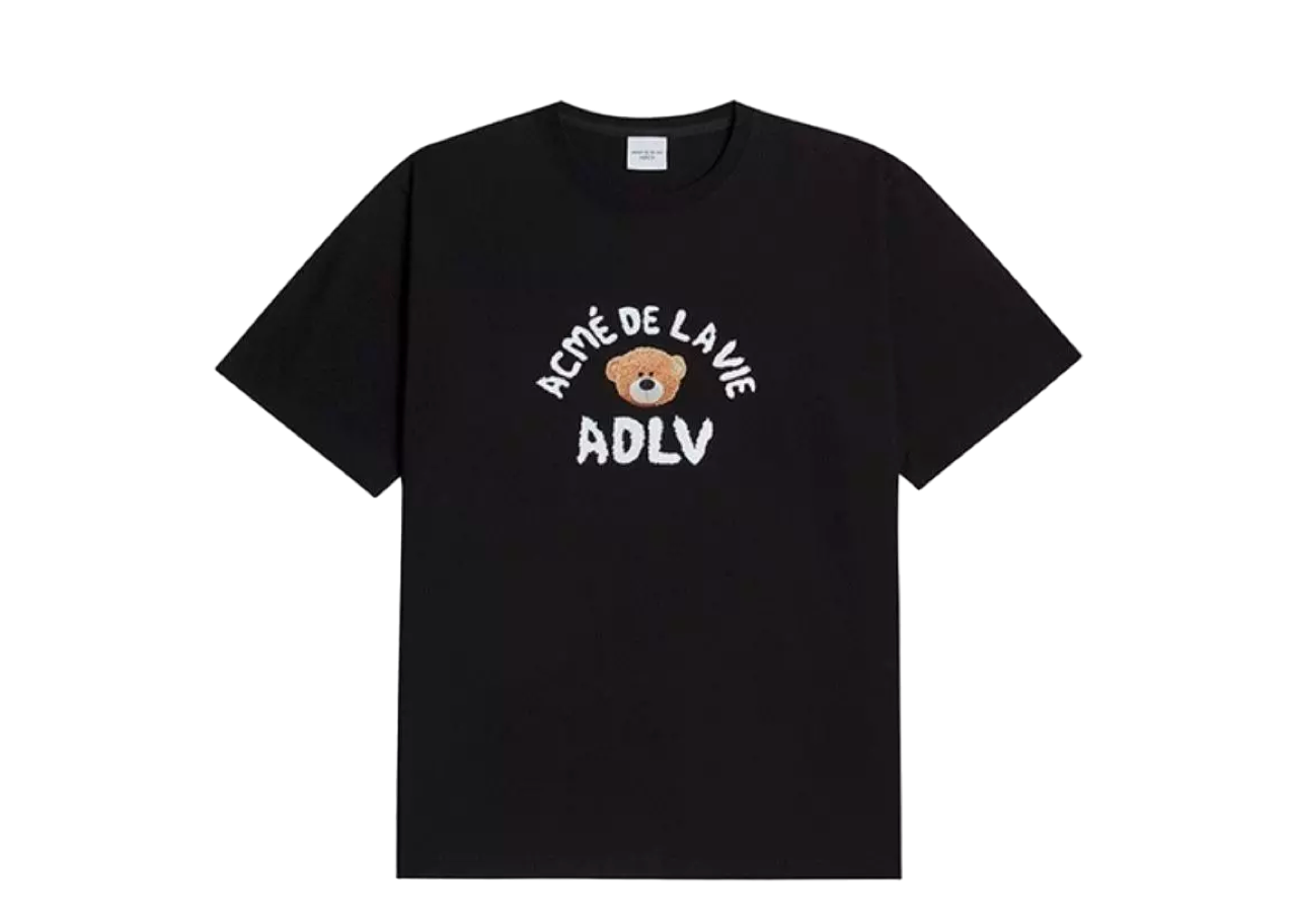 TEDDY BEAR (BEAR DOLL) SHORT SLEEVE T- SHIRT BLACK