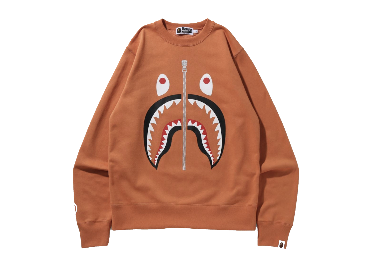 BAPE Crewneck Shark Orange