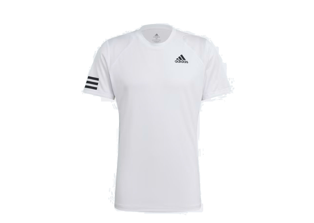 Adidas Club Tennis 3-Stripes Tee White