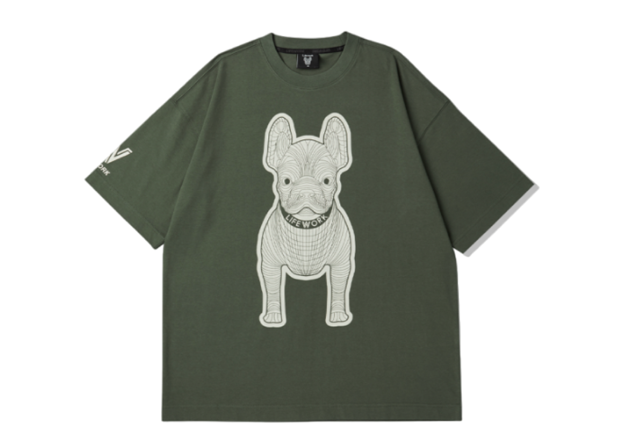 Lifework Silket Big Radog Tee Khaki