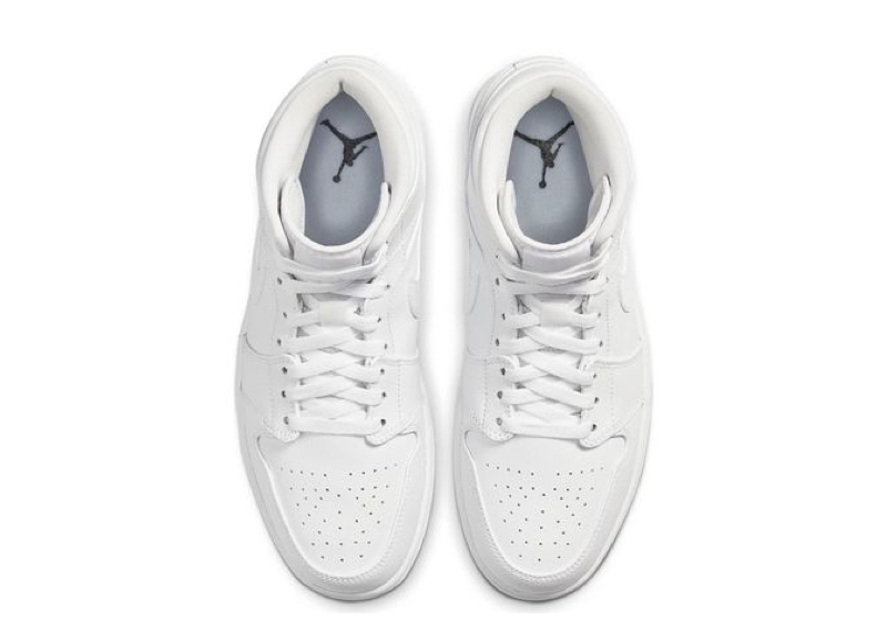 Air Jordan 1 Mid Triple White (2020) - photo 2
