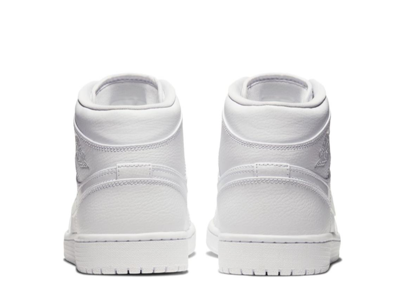Air Jordan 1 Mid Triple White (2020) - photo 3
