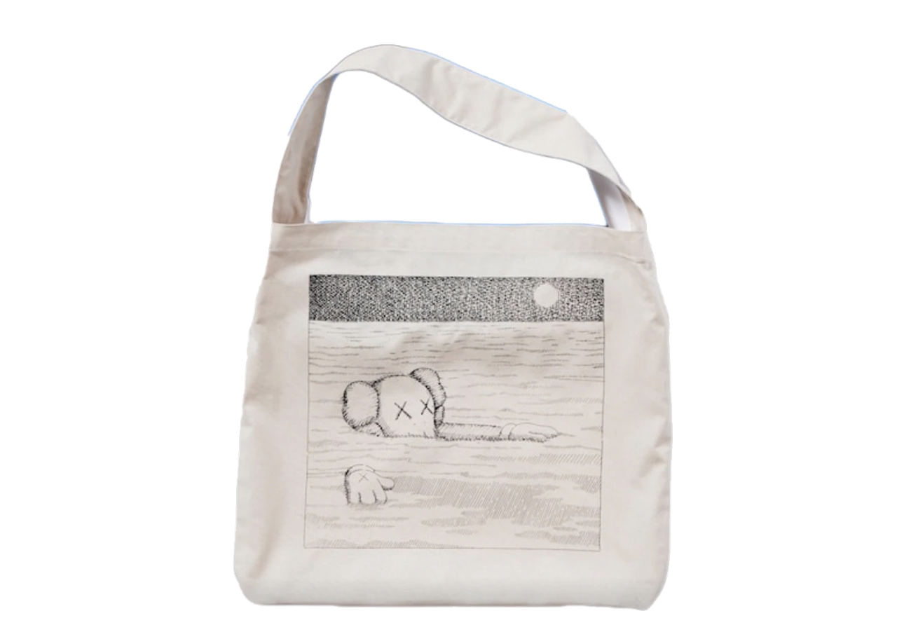 KAWS x Uniqlo Artbook Cover Tote Bag Natural - photo 3