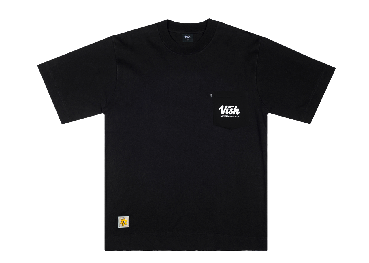 Never Too Lavish Logo Pocket Black