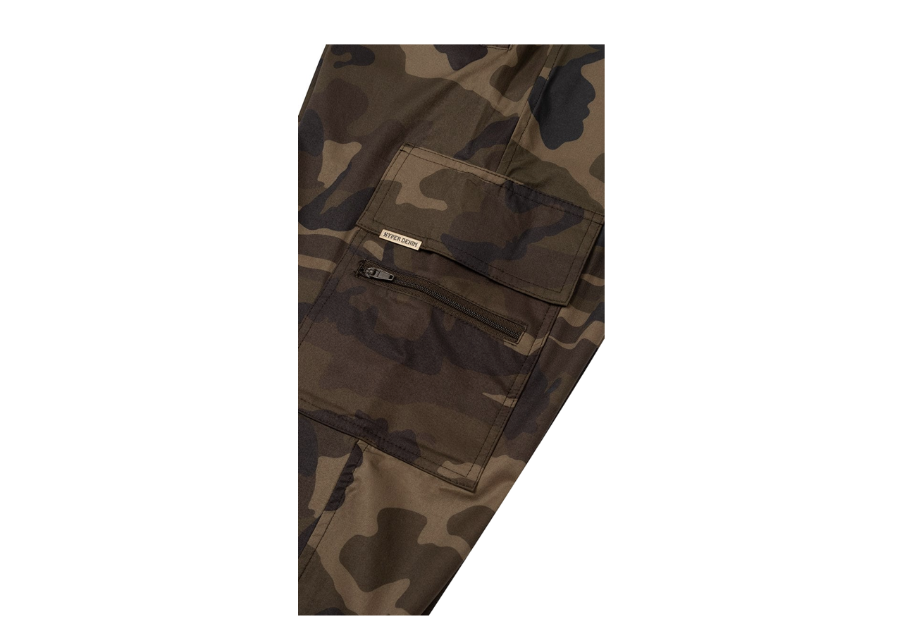 Hyper Denim Olive Camo Cool Nylon Zipper Pant - photo 3