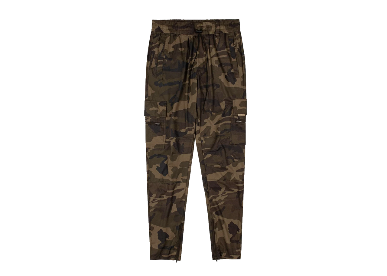 Hyper Denim Olive Camo Cool Nylon Zipper Pant