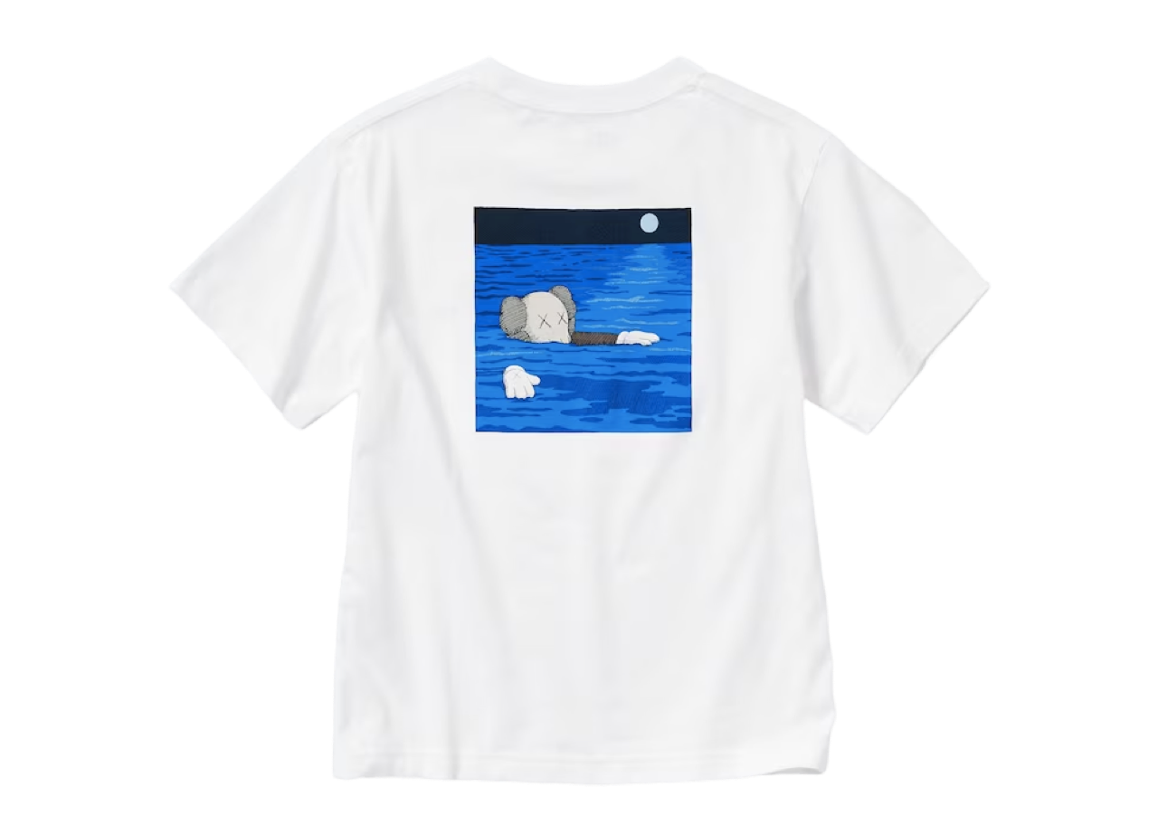 KAWS x Uniqlo T-Shirt Kids White Blue - photo 2