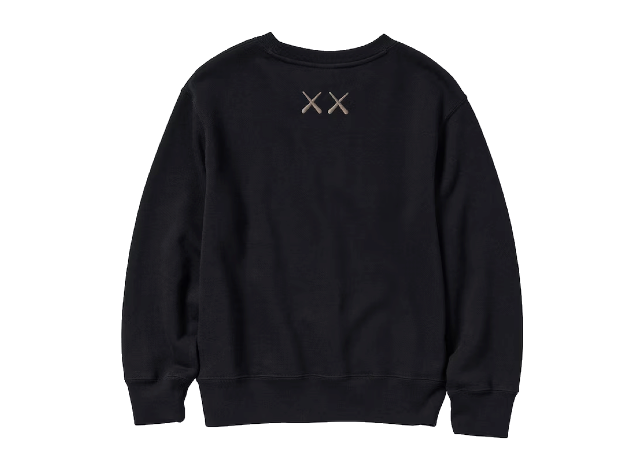 KAWS x Uniqlo Crewneck Sweater Kids Black - photo 2
