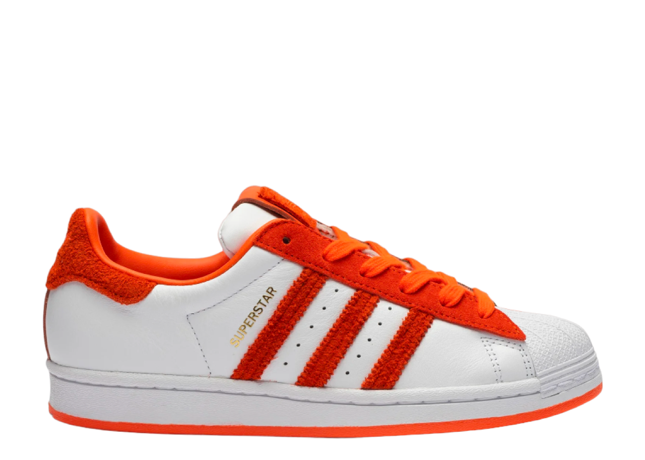 Adidas Superstar White semi orange (Women's)