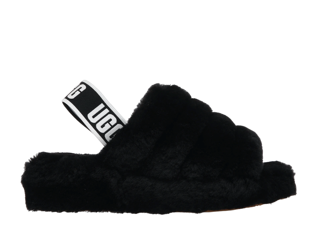 UGG Fluff Yeah Slide Black (Women's)