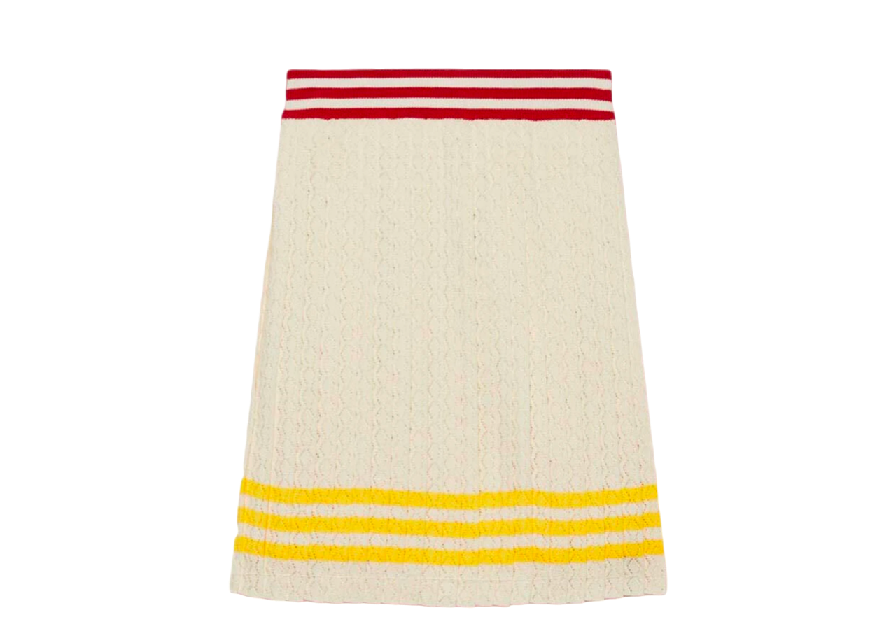 Gucci X Adidas Cotton Skirt Ivory
