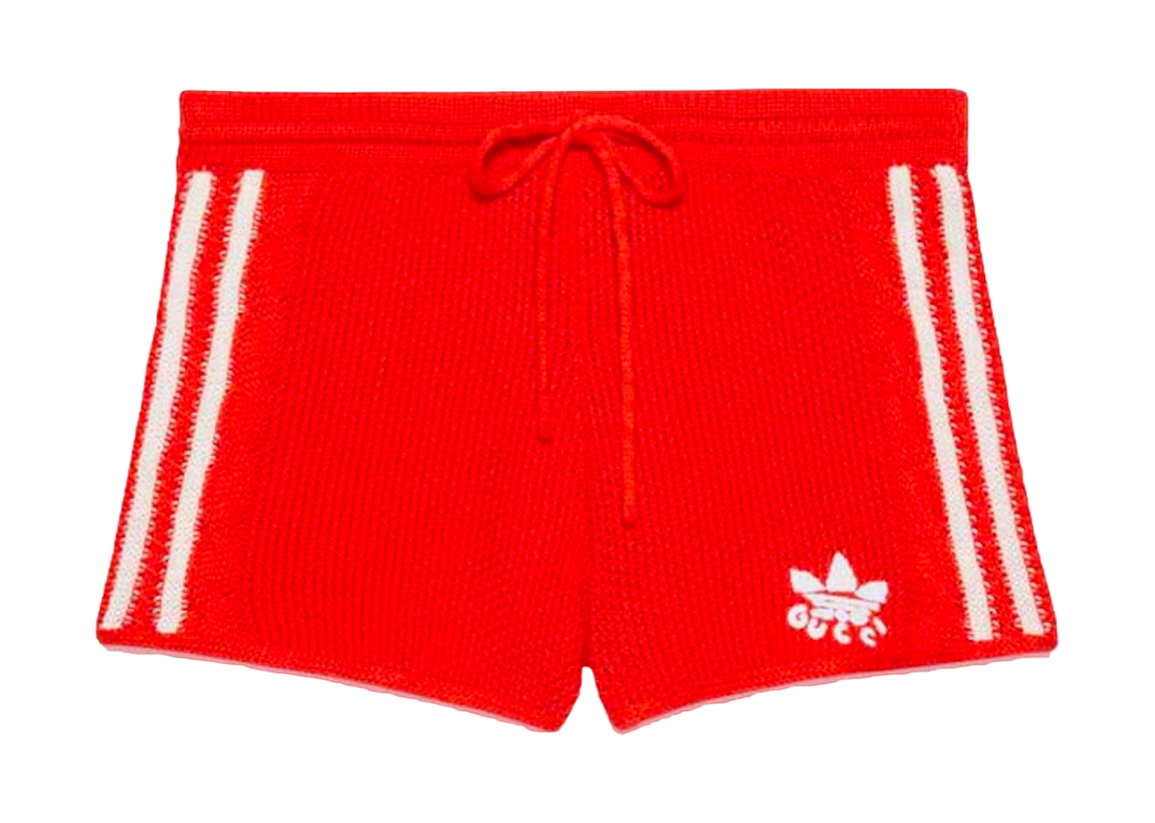Gucci X Adidas Knit Shorts Red