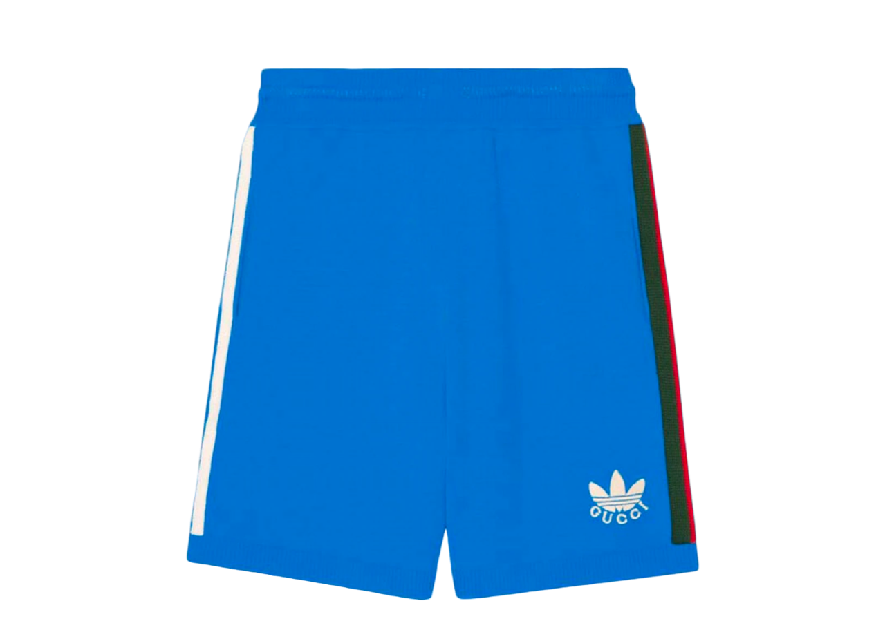 Gucci X Adidas Elastic Viscose Shorts Blue