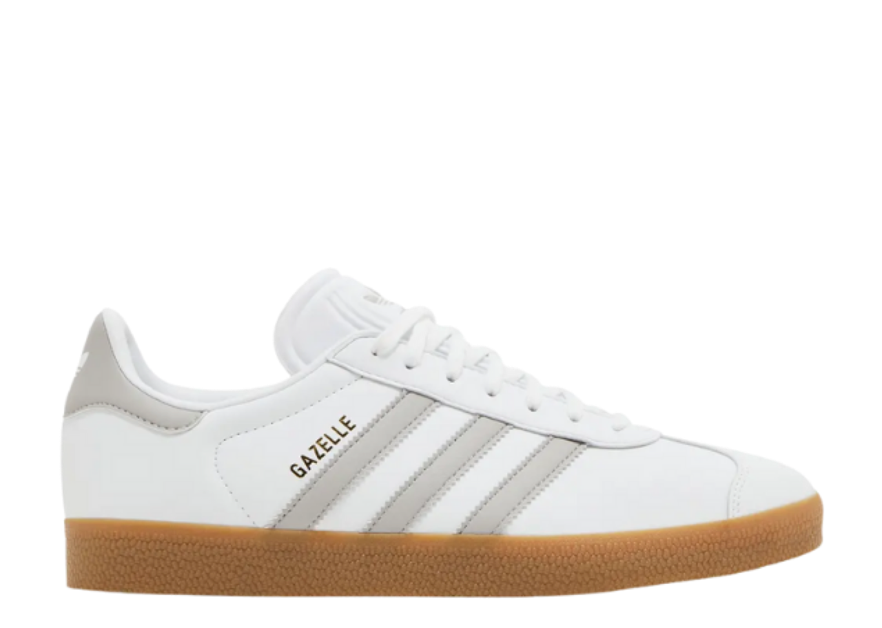Adidas Gazelle White Grey Gum