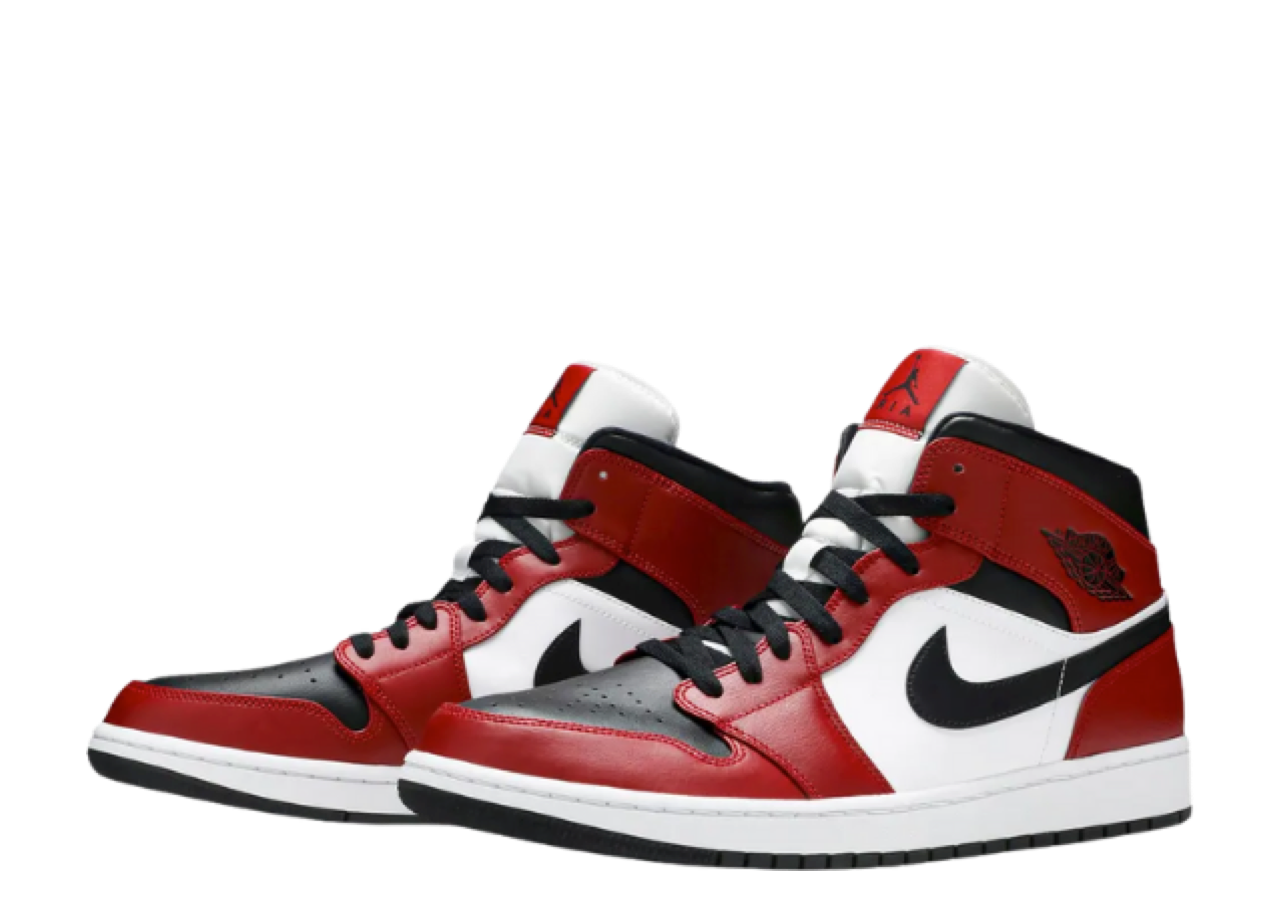 Air Jordan 1 Mid Chicago Toe - photo 2