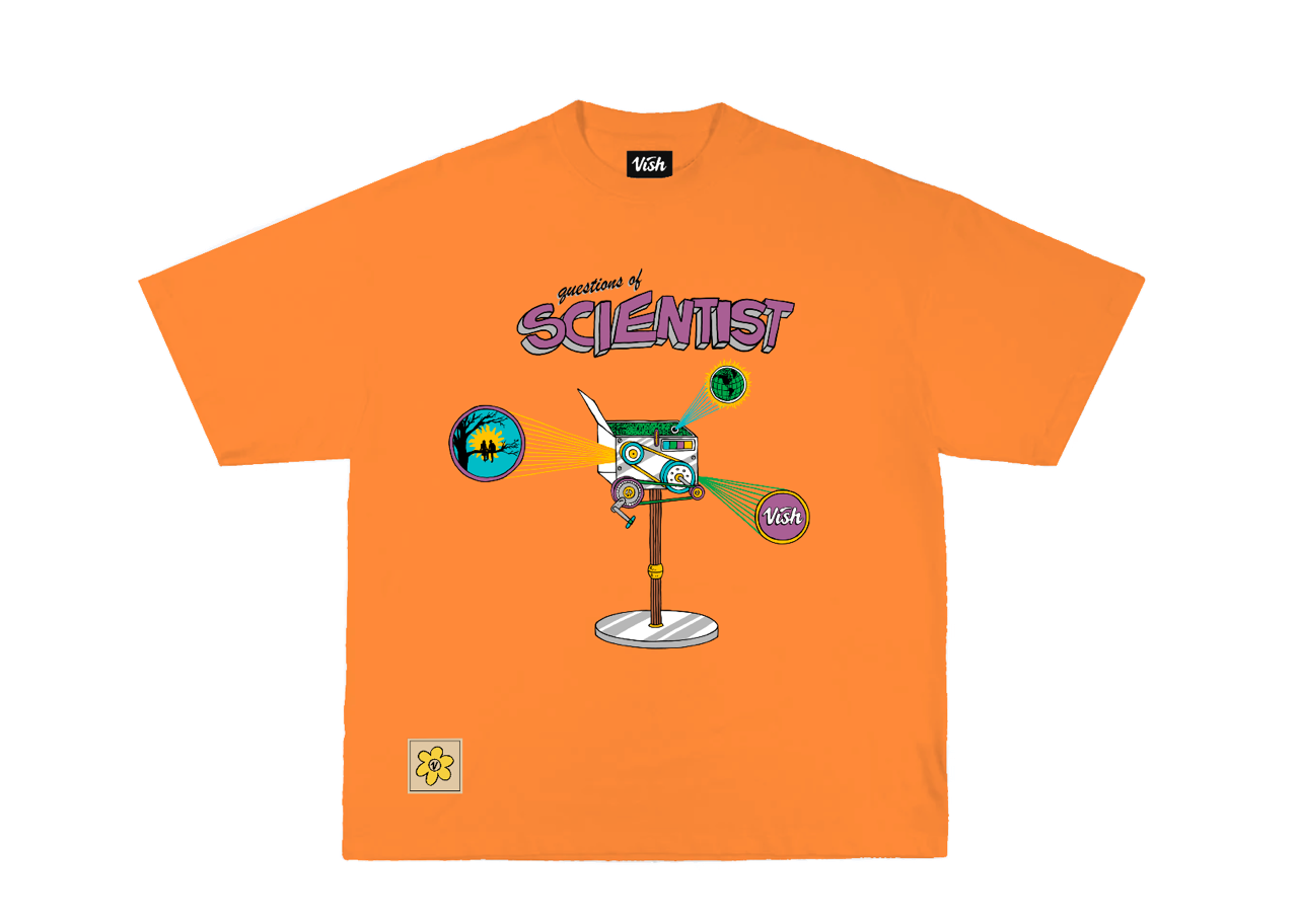 Vish The Scientist Orange T-shirt