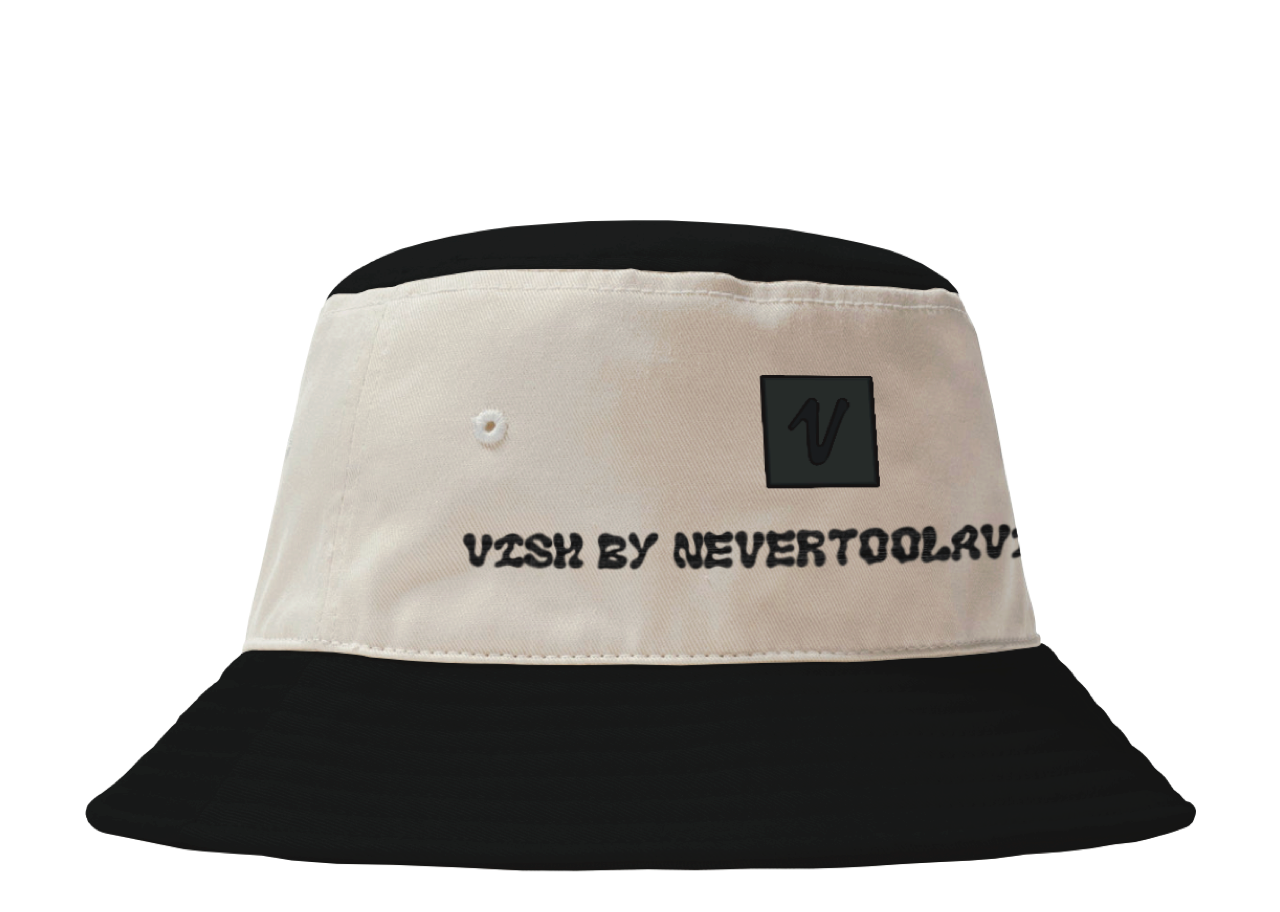 Vish Bucket Hat Black White