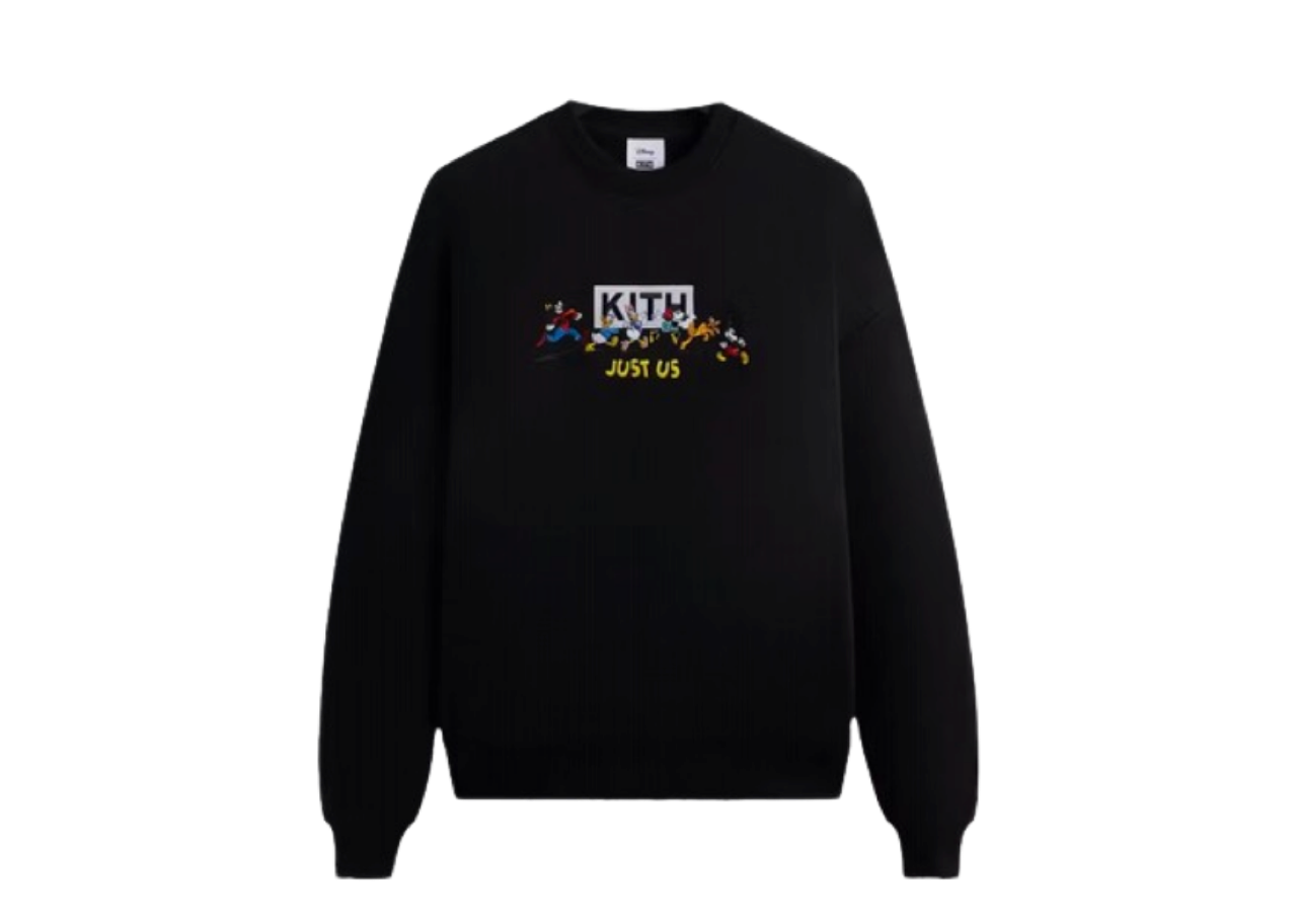 Kith x Disney Mickey & Friends Family Crewneck Black
