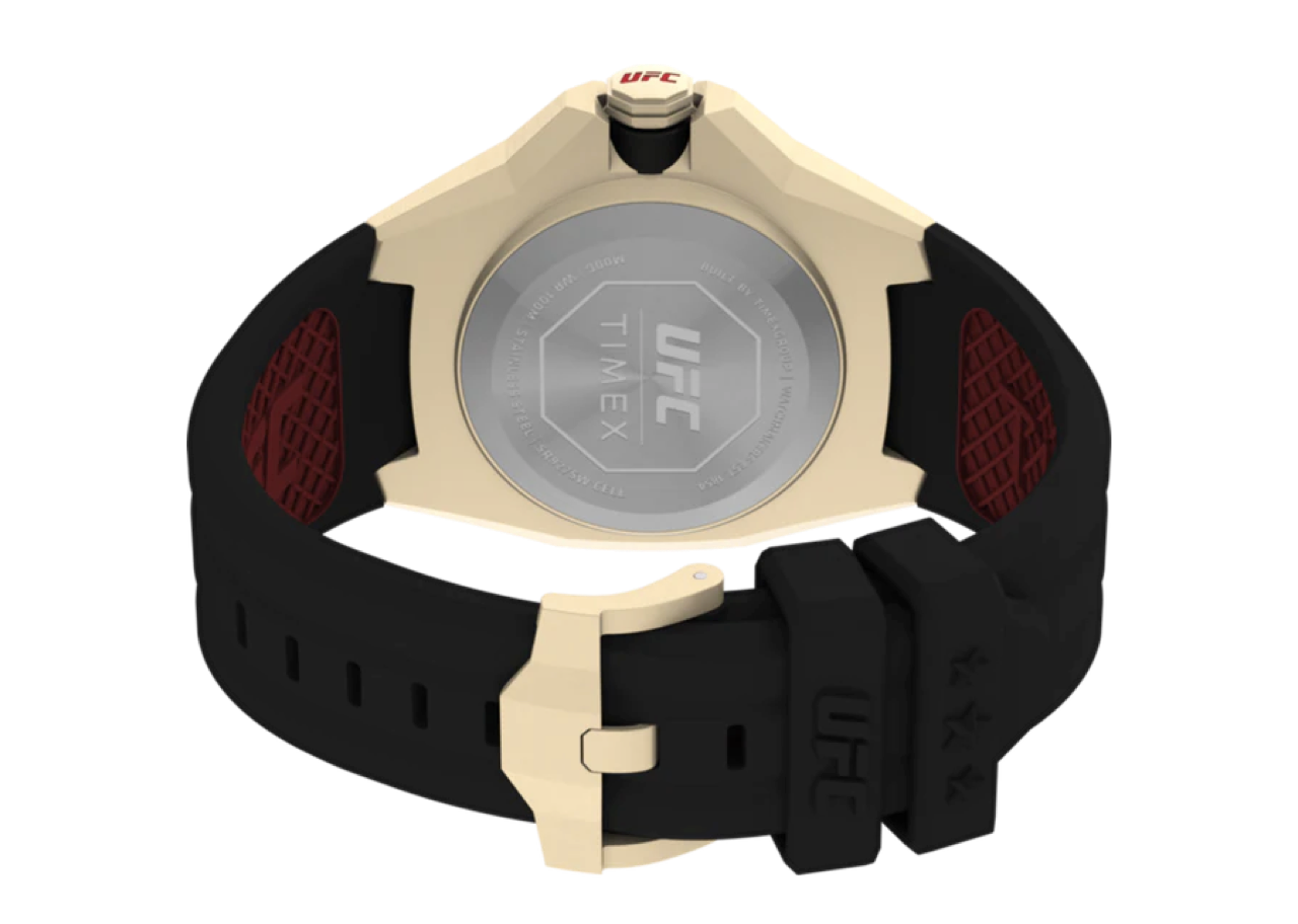 Timex UFC Pro 44mm Silicone Strap Watch Black Gold - photo 4