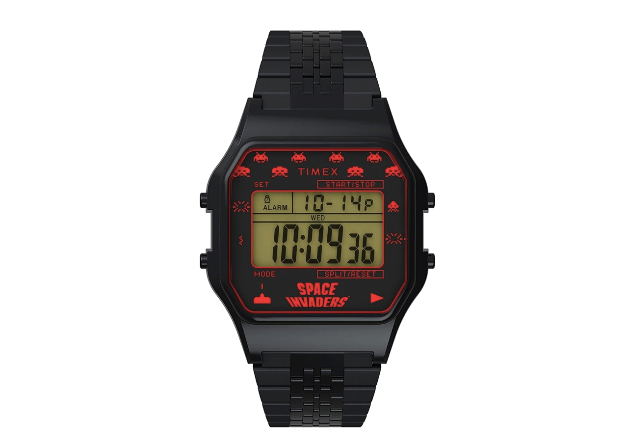 Timex T80 x Space Invaders Black