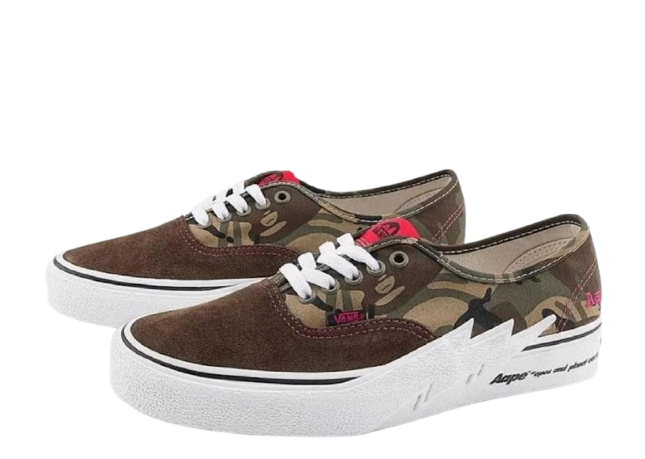 Vans Authentic x Aape Bolt Green Camo - photo 2