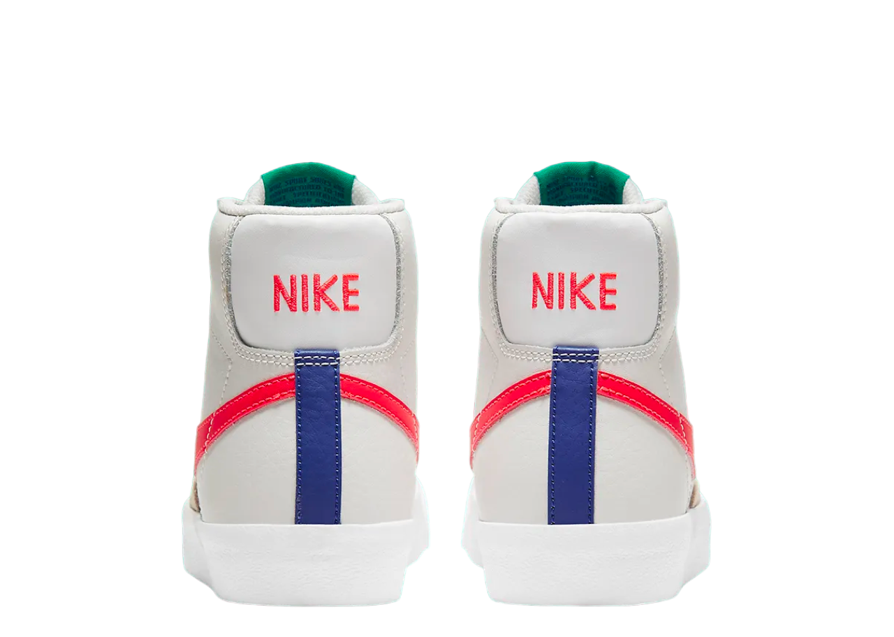 Nike Blazer Mid 77 Platinum Tint Bright Crimson (Grade School) - photo 3