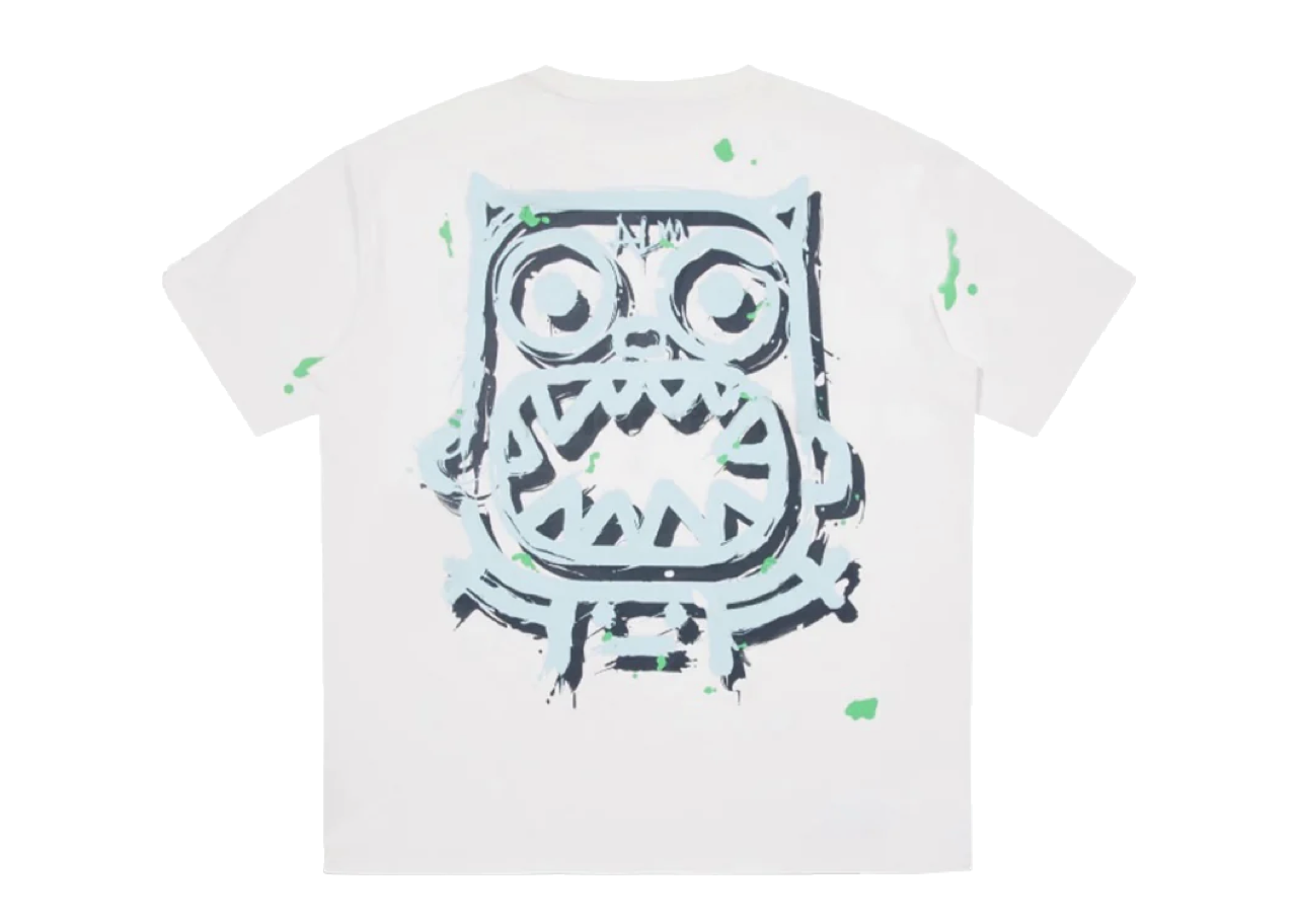Calmmind 3D Graffiti Monster Tee White