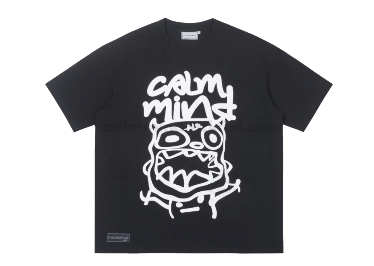 Calmmind Sketch Paint Monster Tee Black