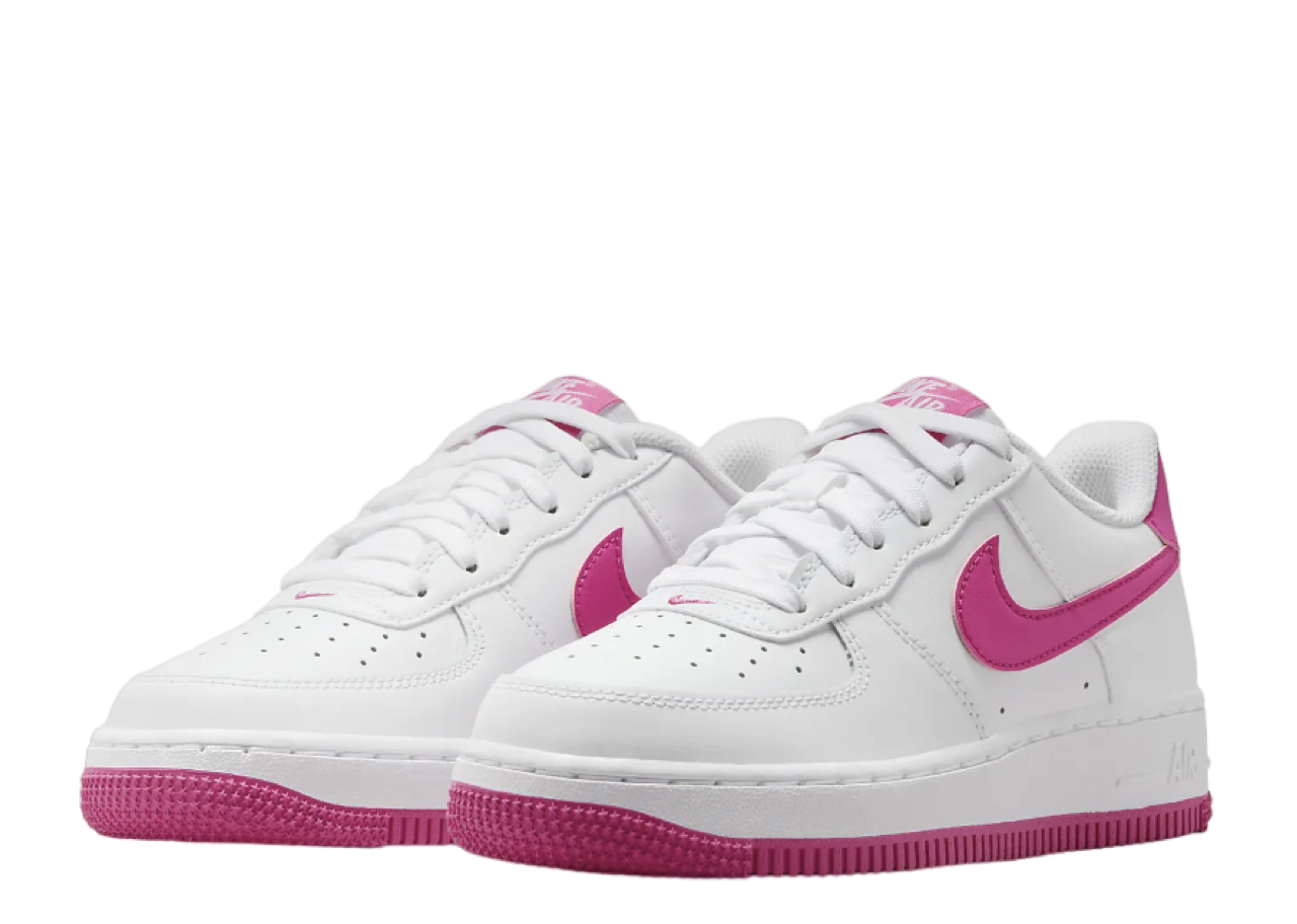 Nike Air Force 1 White Laser Fuchsia (Grade School) - photo 2