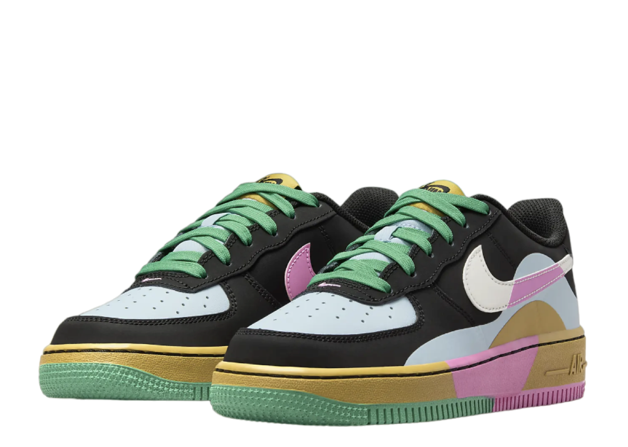 Nike Air Force 1 Low LV8 2 Black Playful Pink (Grade School) - photo 2