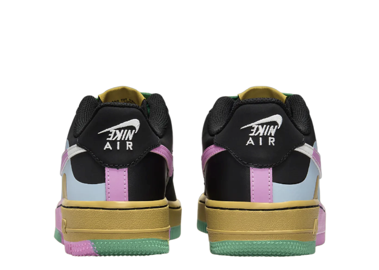 Nike Air Force 1 Low LV8 2 Black Playful Pink (Grade School) - photo 3