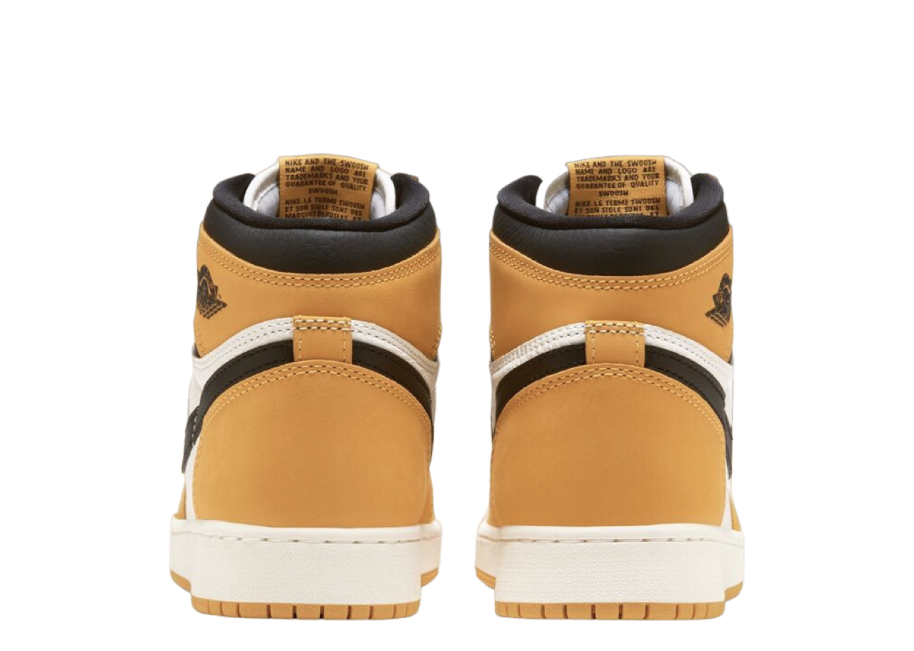 Air Jordan 1 Retro High OG Yellow Ochre (Grade School) - photo 3
