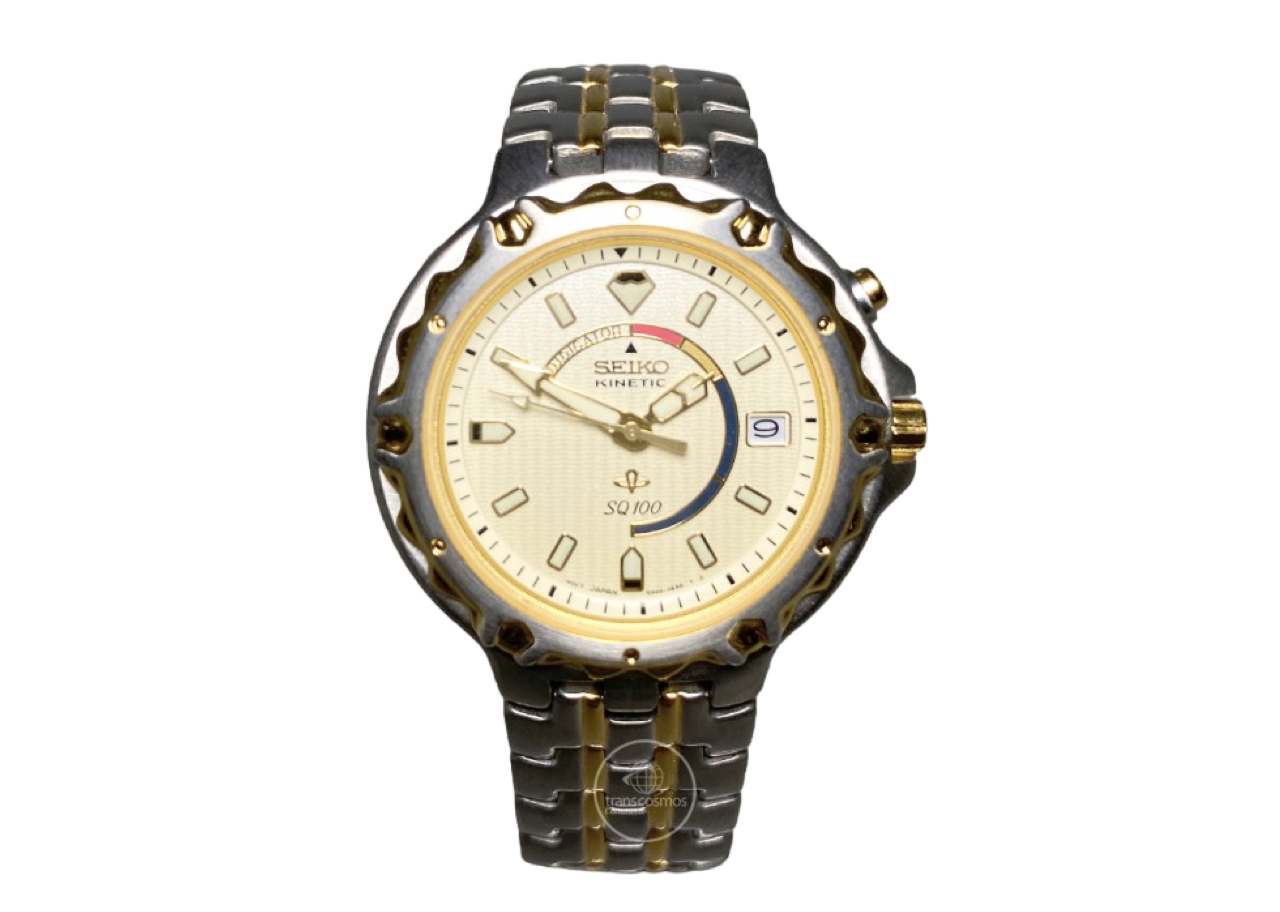 Seiko Classic Kinetic Power Indicator Gold