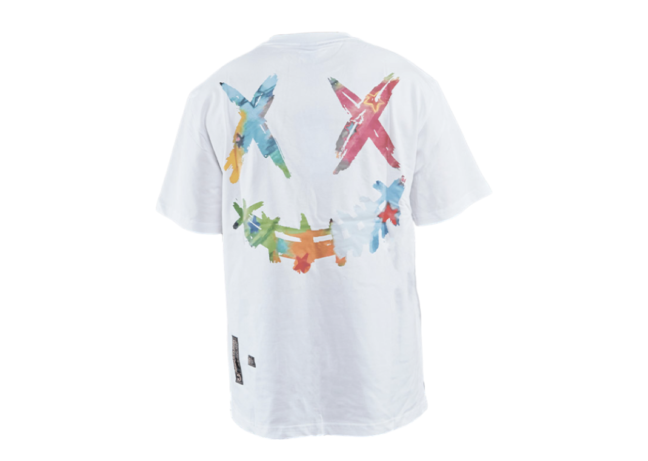 Ricky Is Clown Coloring Painting Smiley Face Tee White - photo 2