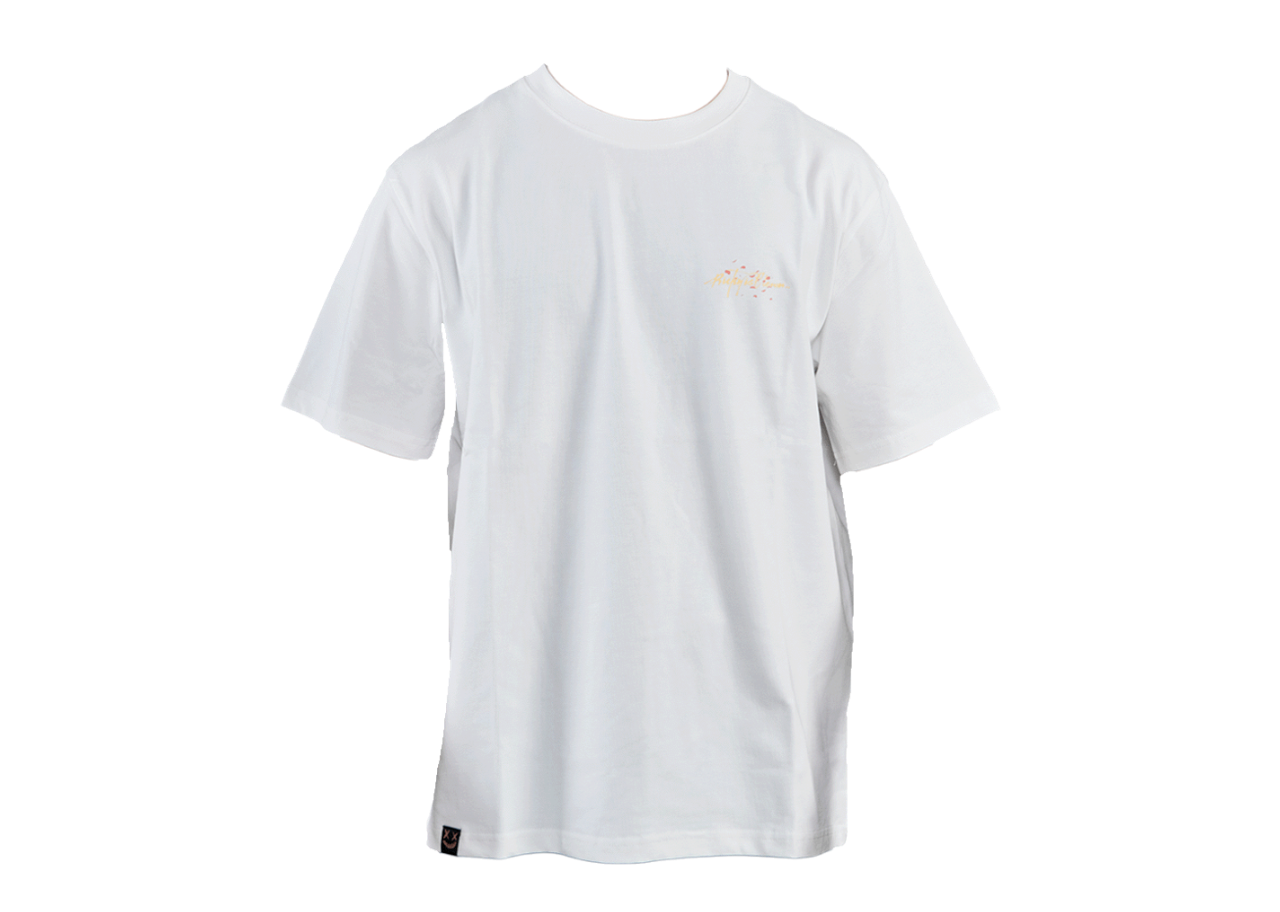 Ricky Is Clown Sakura Sunset Tearing Smiling Face Tee White - photo 2