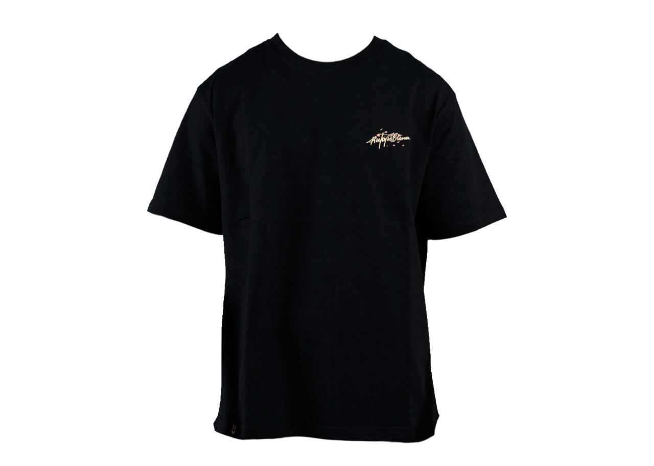 Ricky Is Clown Sakura Sunset Tearing Smiling Face Tee Black - photo 2