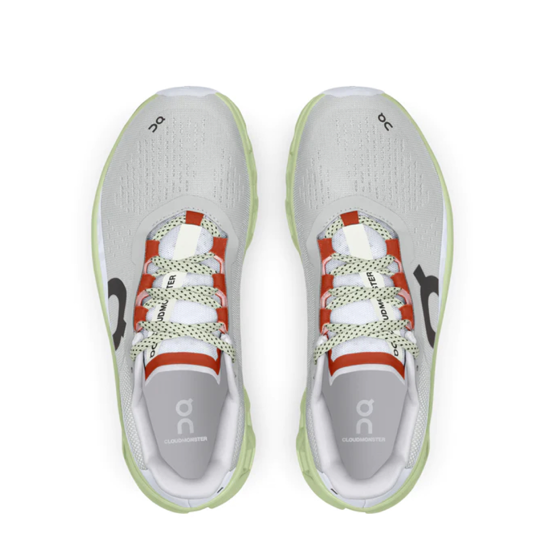 On Running Cloudmonster Glacier Grey Meadow Green (Women's) - photo 3