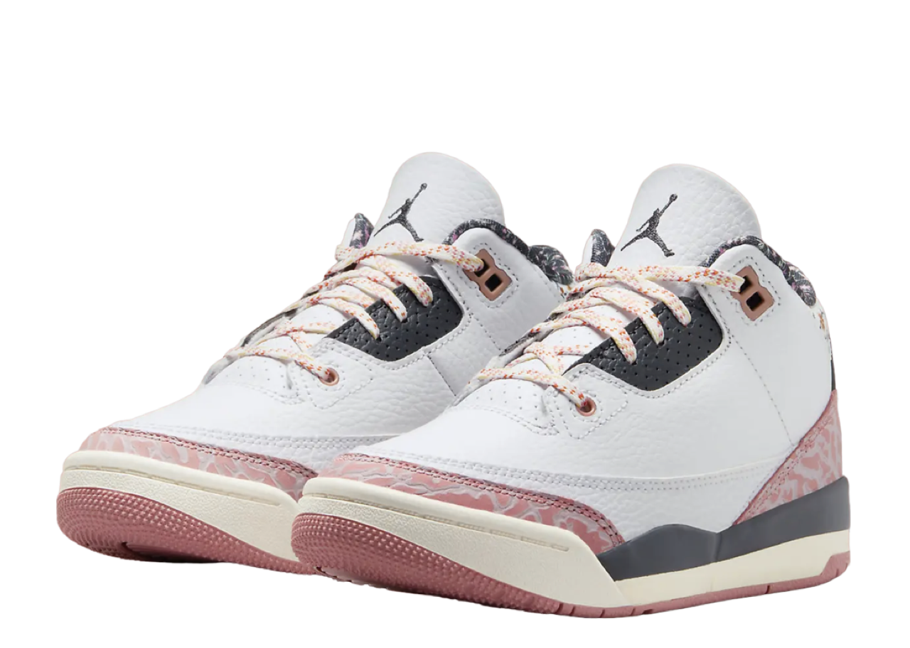 Air Jordan 3 Retro White Red Stardust (Grade School) - photo 2