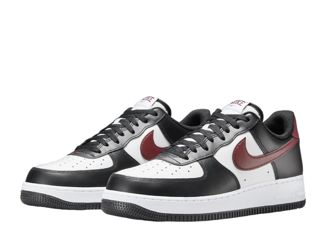 Nike Air Force 1 Low 07 Black White Dark Team Red - photo 2