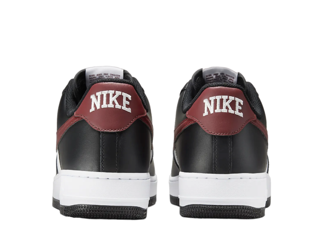 Nike Air Force 1 Low 07 Black White Dark Team Red - photo 3