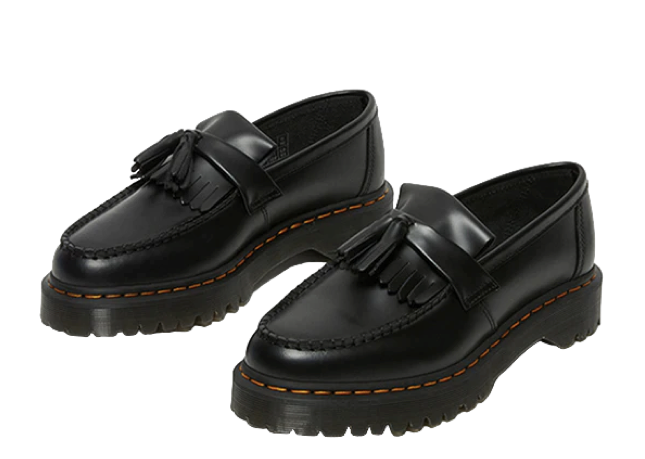 Dr. Martens Adrian Bex Smooth Leather Tassel Loafers Carbon Black - photo 2