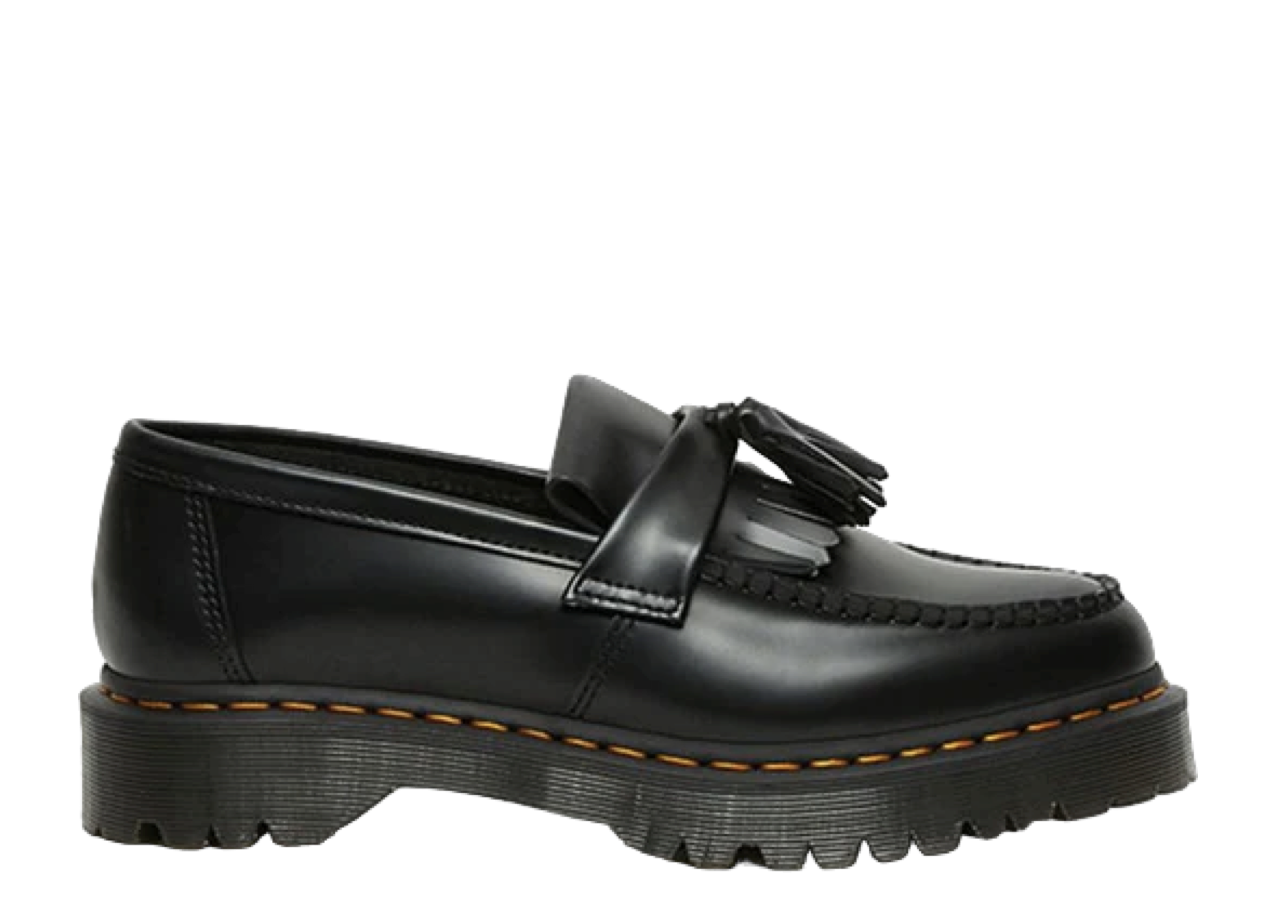 Dr. Martens Adrian Bex Smooth Leather Tassel Loafers Carbon Black