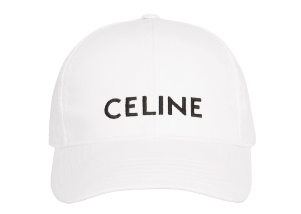 Celine Basebll Cap Logo White