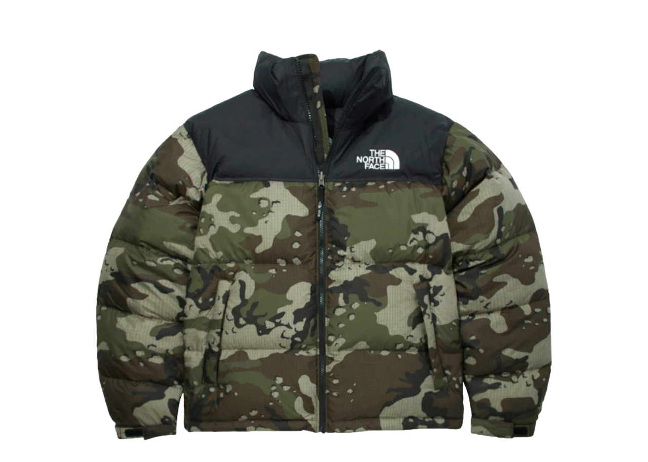 The North Face 1996 Retro Nuptse Packable Jacket Woodland Camo