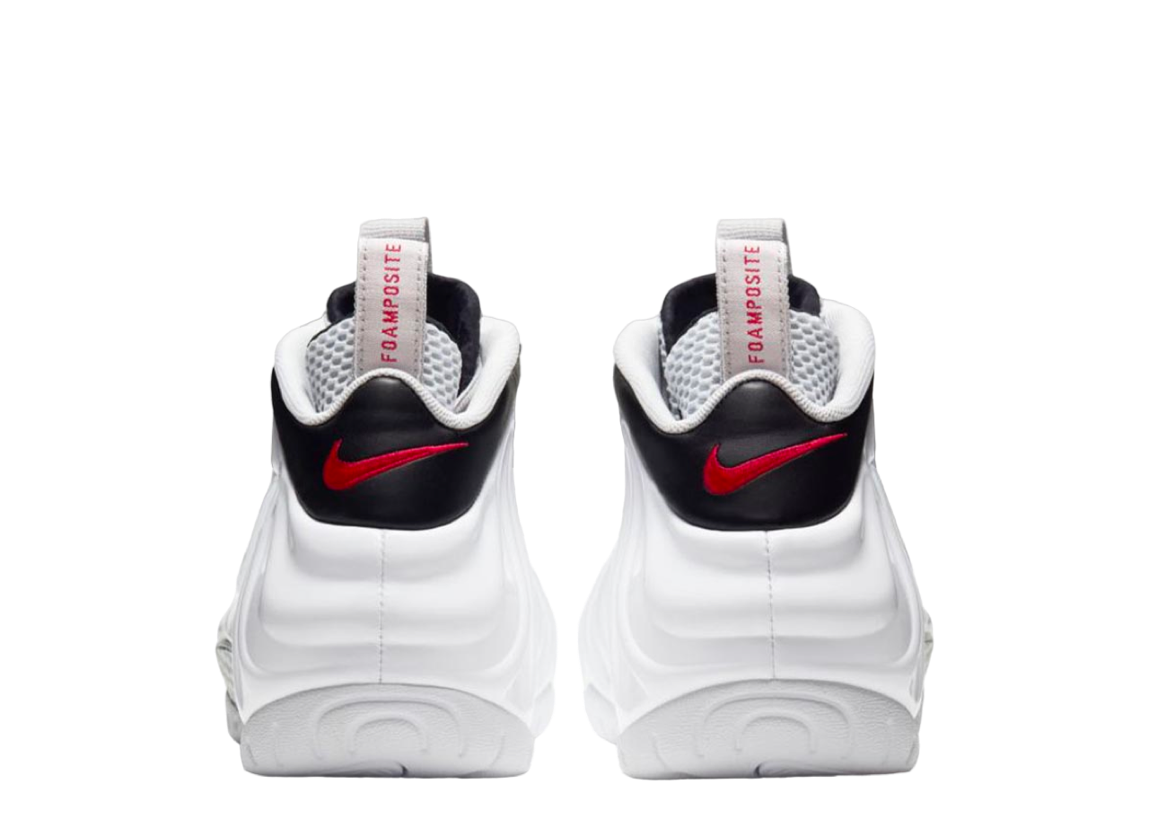 Nike Air Foamposite Pro White Black University Red - photo 3