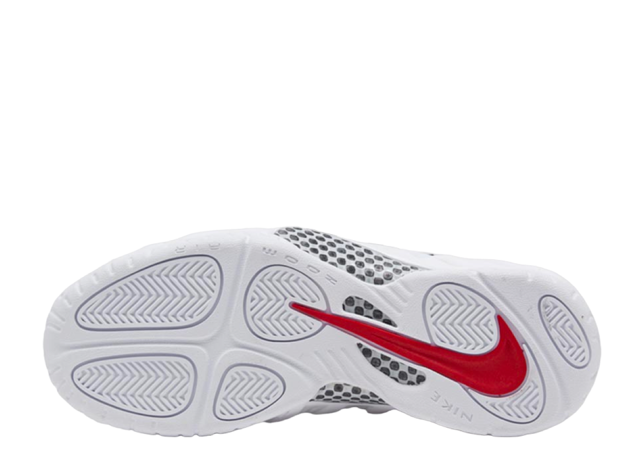 Nike Air Foamposite Pro White Black University Red - photo 4