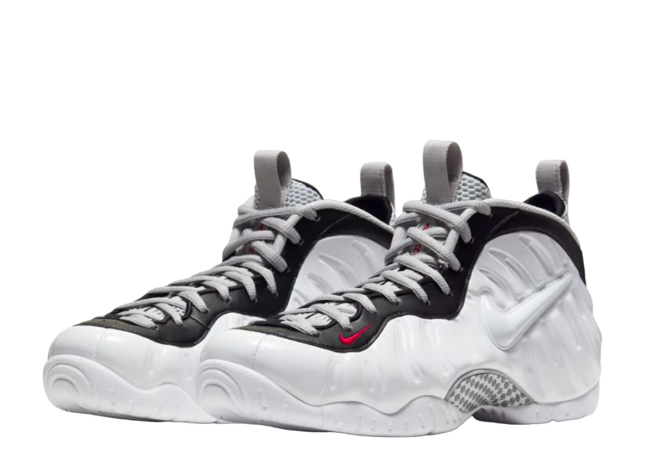 Nike Air Foamposite Pro White Black University Red - photo 2